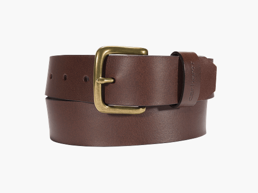 Carhartt Bridle Leather Classic Buckle Belt Men Dark Brown 44W