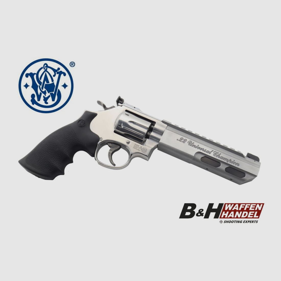 Smith & Wesson 617 Universal Champion S&W .22 Caliber Revolver KK, image 1 of 9