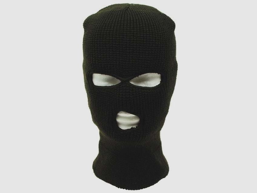 Balaclava 3 hole, acrylic, olive