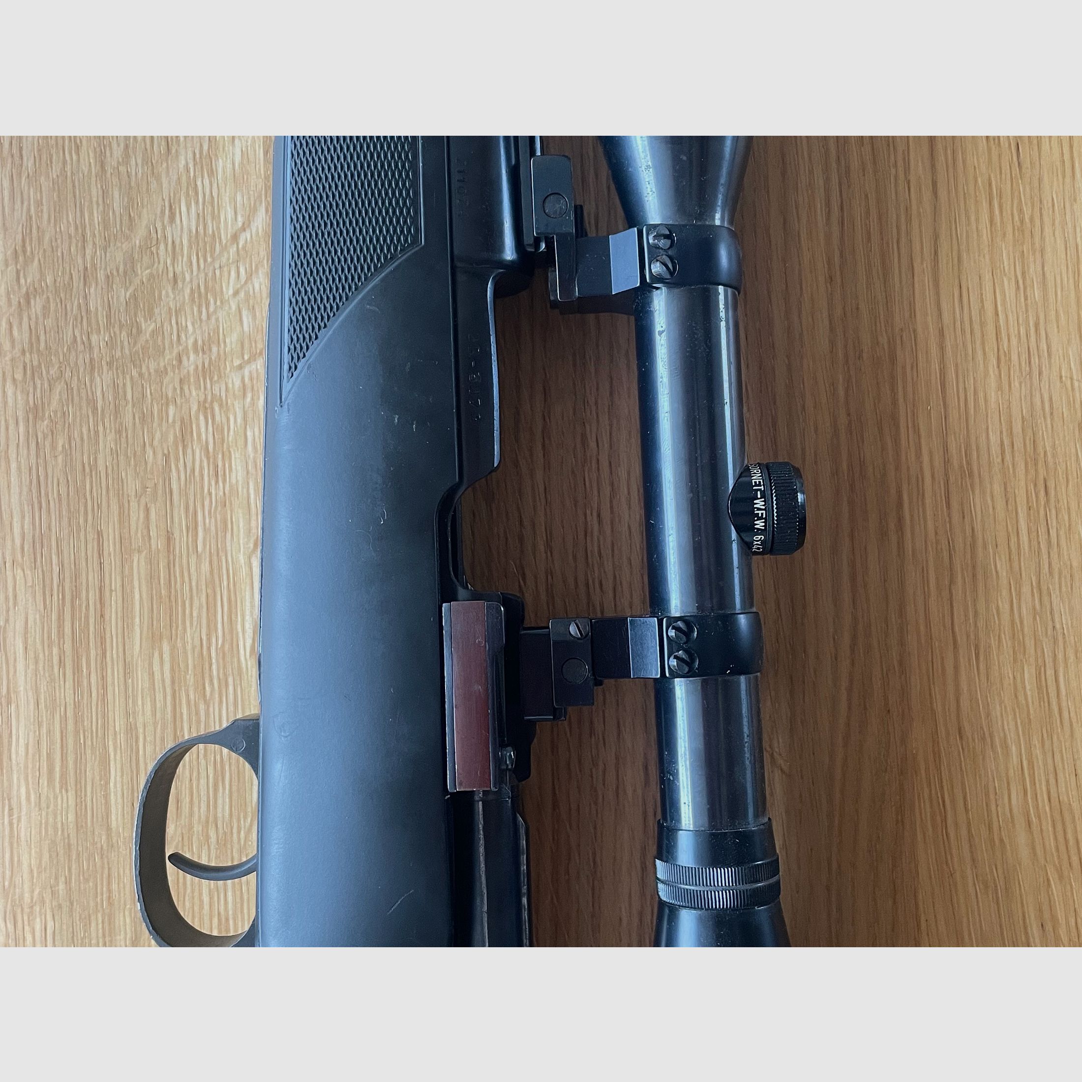 Mauser K98 mit Sabatti-Lochschaft und Sornet 6*42 Optik