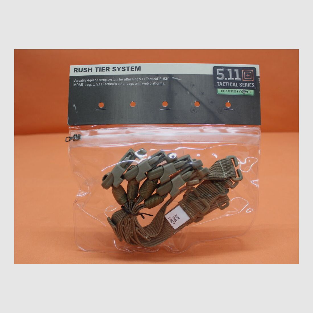 5.11 5.11 RUSH TIER System (56957) 328 Sandstone Cinghie di Compressione per Borse, immagine 1 di 4