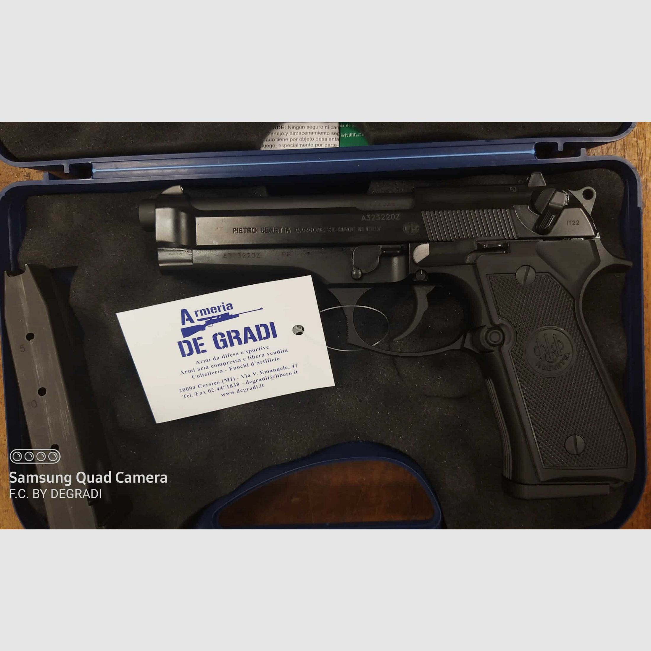 BERETTA 92 FS 9X19, immagine 3 di 4