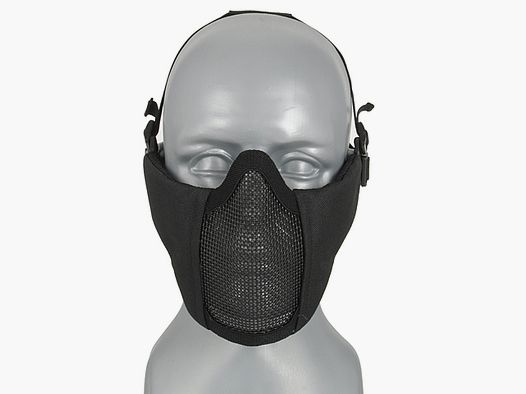 Half Face Mesh Mask 2.0 - Black [WOSPORT]