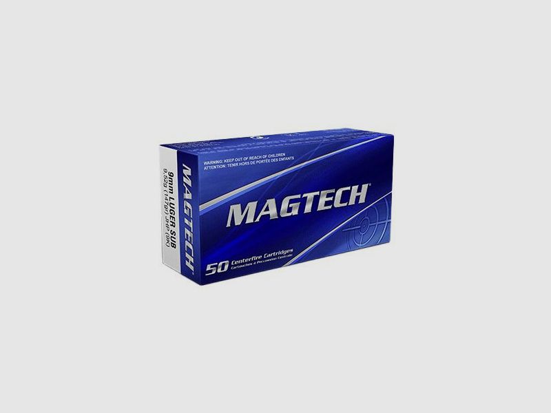MAGTECH CARTOUCHES MAGTECH 9MM LUGER 147GR JHP SUBSONIC x 500, image 1 sur 3
