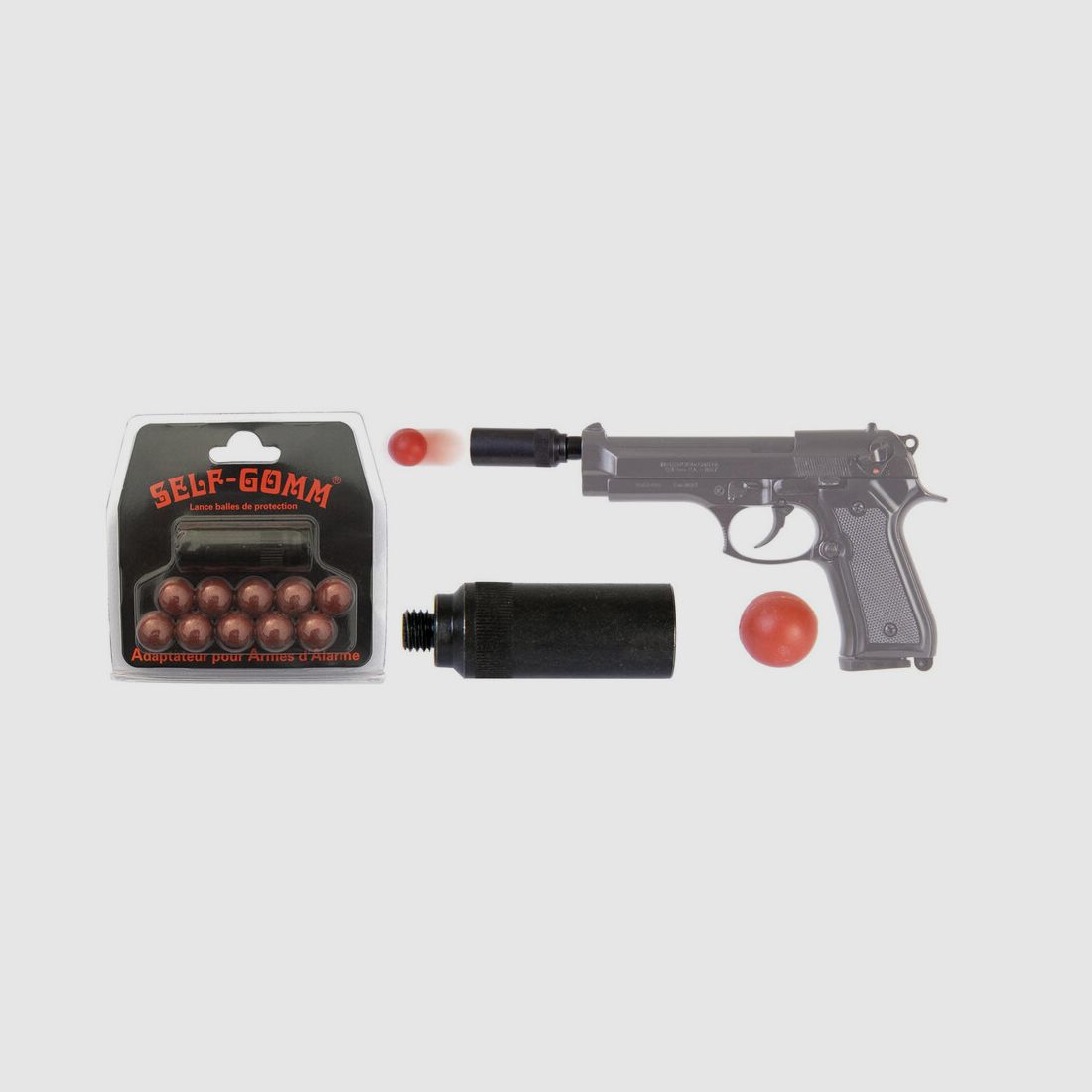 SAPL EMBOUT SELF GOMM 8 MM UMAREX KIMAR 8X100, Bild 2 von 3