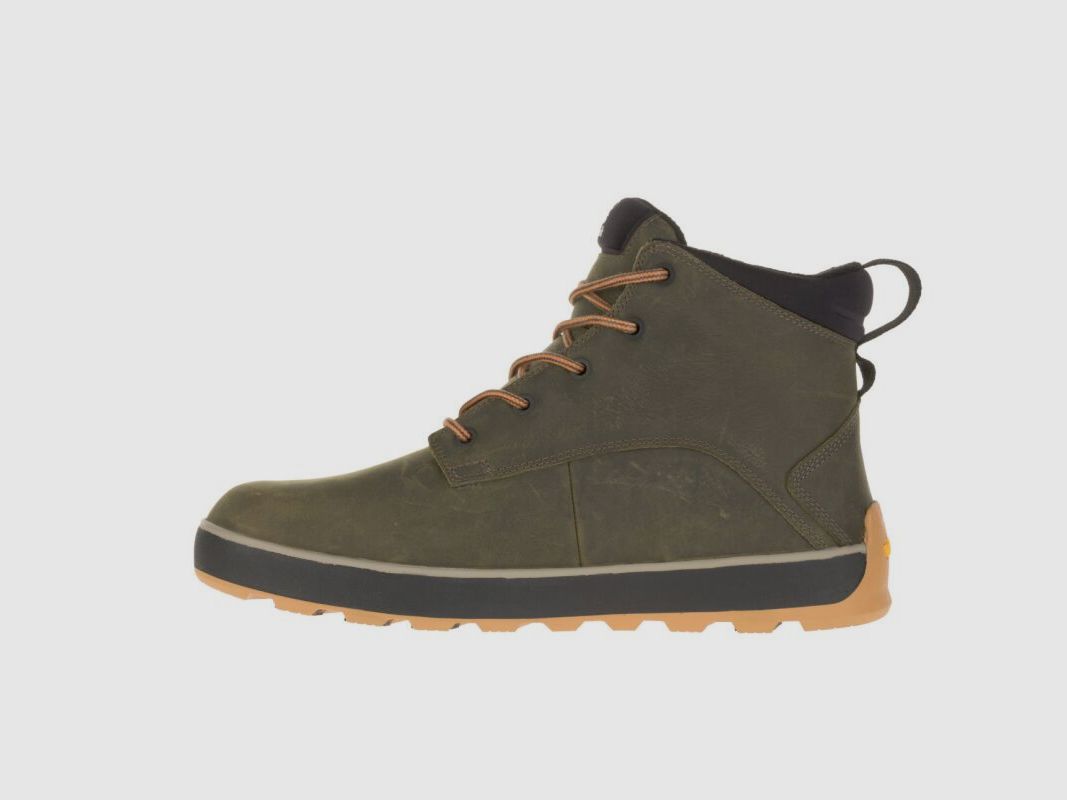 Kamik Herren Lederschuh Spencermid Dark Oliv