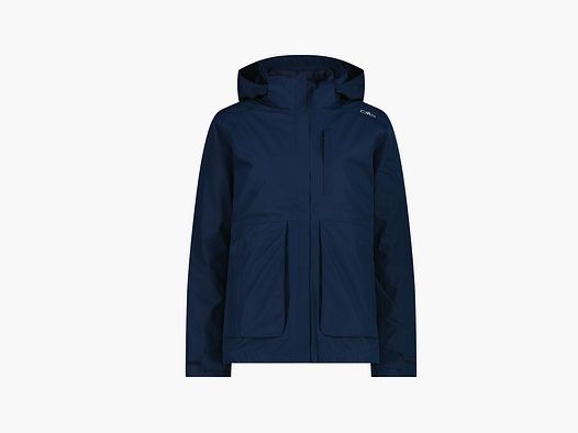 Chaqueta multifuncional para mujer CMP 3 en 1 con capucha azul