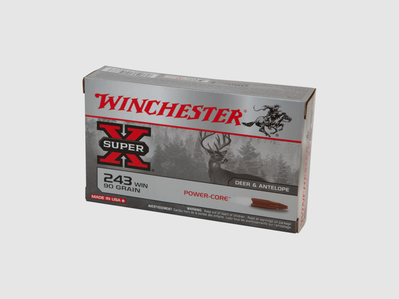 Winchester .243 Win. 5,8g/ 90gr PowerCore – Bleifrei, Bild 2 von 2