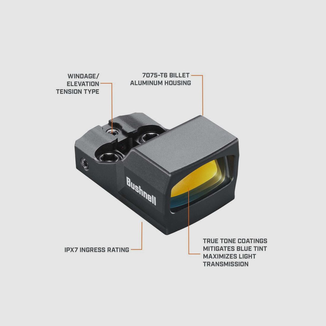 Bushnell Rotpunktvisier RXU-200 Ultra-Compact (RMS/RMSc-Footprint)