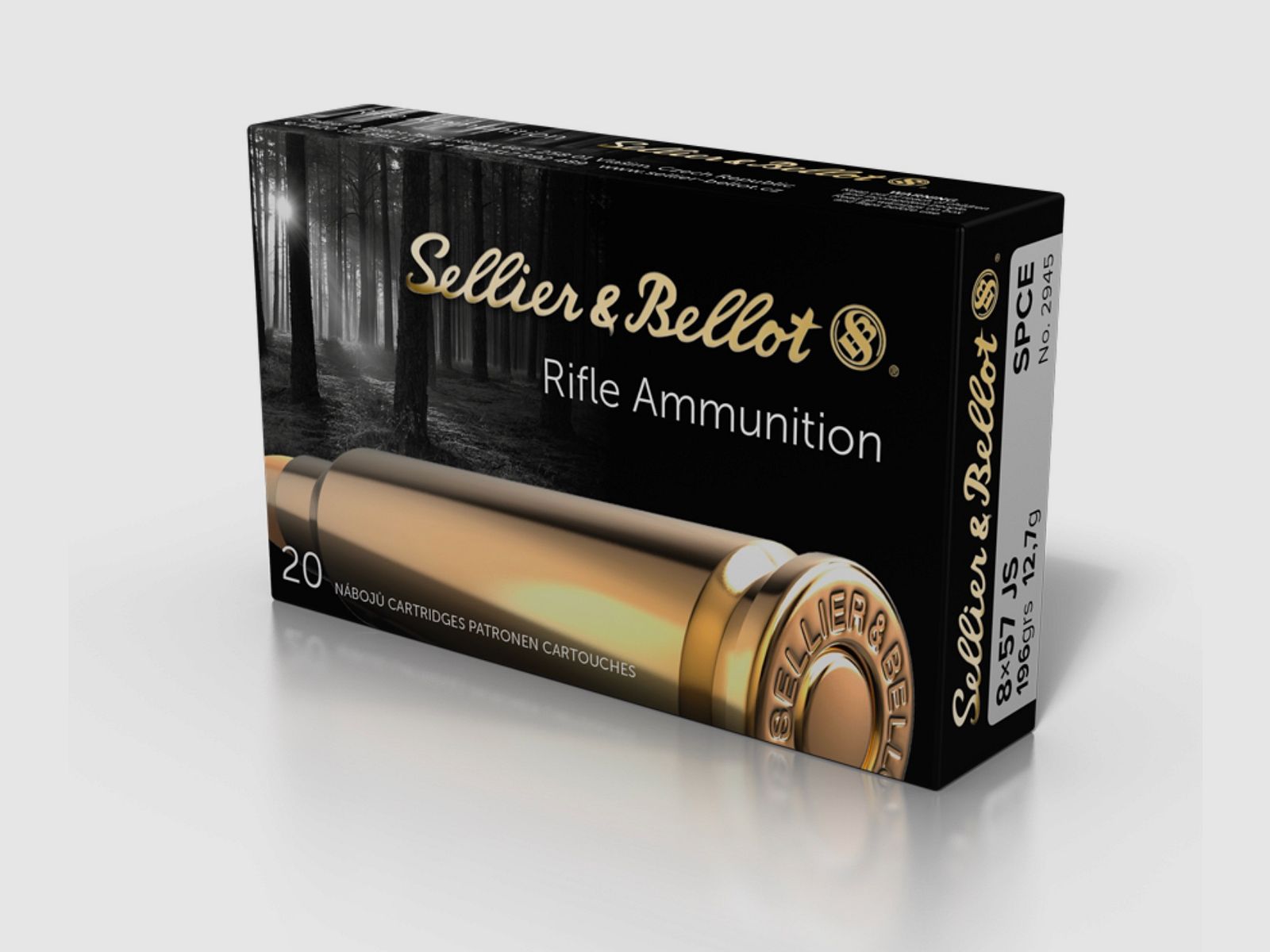 Sellier & Bellot 60163 8x57 IS partial jacket SPCE 12.7g/196grs. 20 pcs.