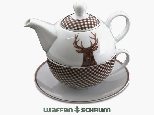 AKAH Porzellan Stövchen Hirschbüste