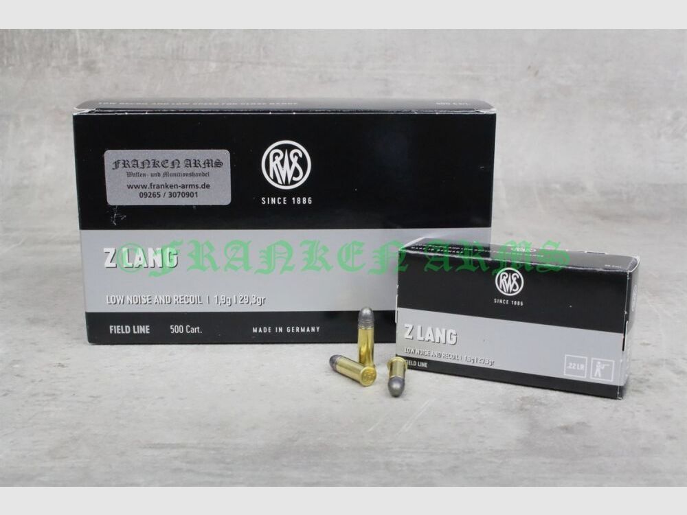 RWS Z lang 29gr. 1,9g 50Stück Staffelpreise
