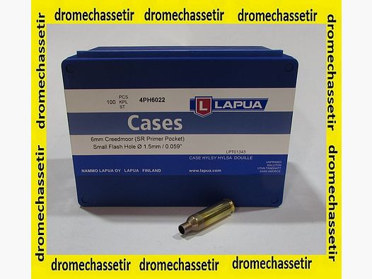 Box of 100 Cases Lapua cal 6mm Creedmoor