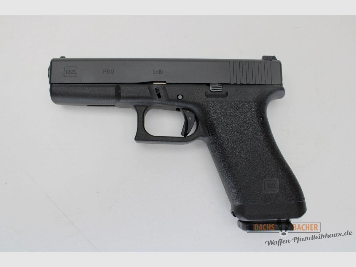 Pistolet Glock 80 Modèle Anniversaire Cal 9 Para avec Boîte de Collection