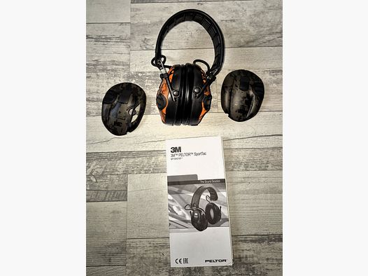 3M Peltor SportTac hearing protection Orange/Green Camo