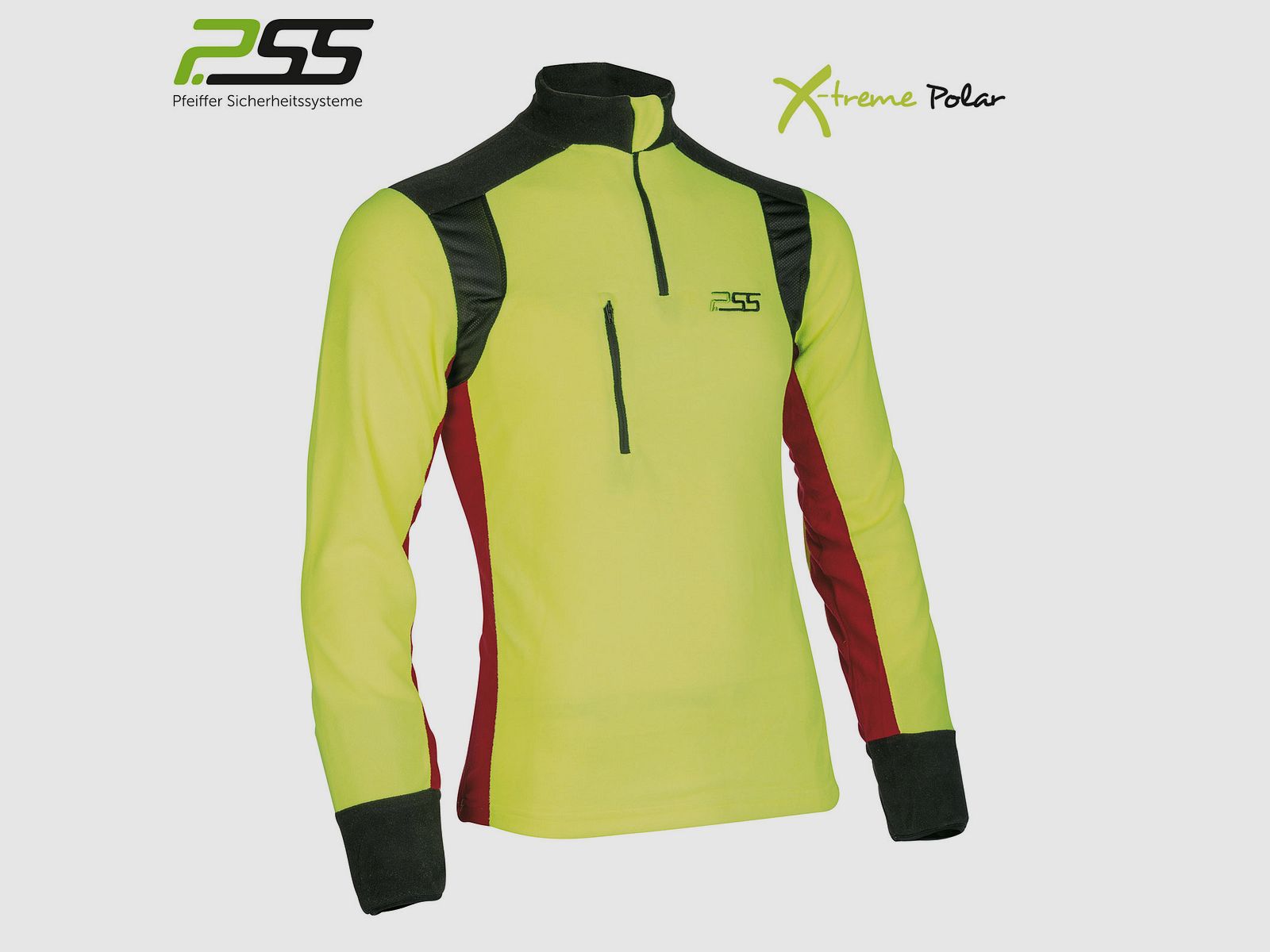 PSS X-treme Polar Fleeceshirt gelb/rot