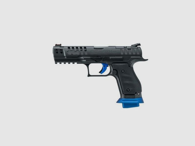 Walther Q5 Match SF Champion 9mm Luger, 3x 17 round magazines, blue