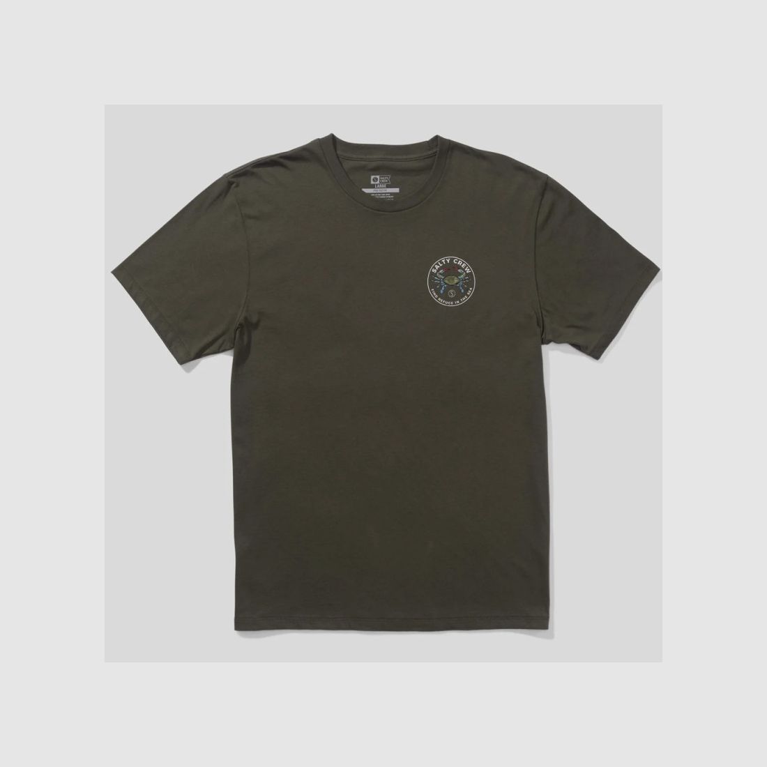 T-SHIRT SALTY CREW BLUE CRABBER PREMIUM DUSTY OLIVE, Bild 1 von 2