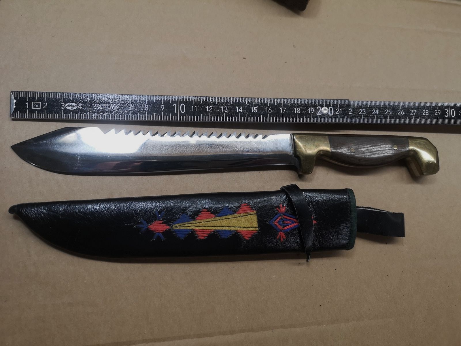 Jagdmesser sehr schwer Handarbeit aus Usbekistan