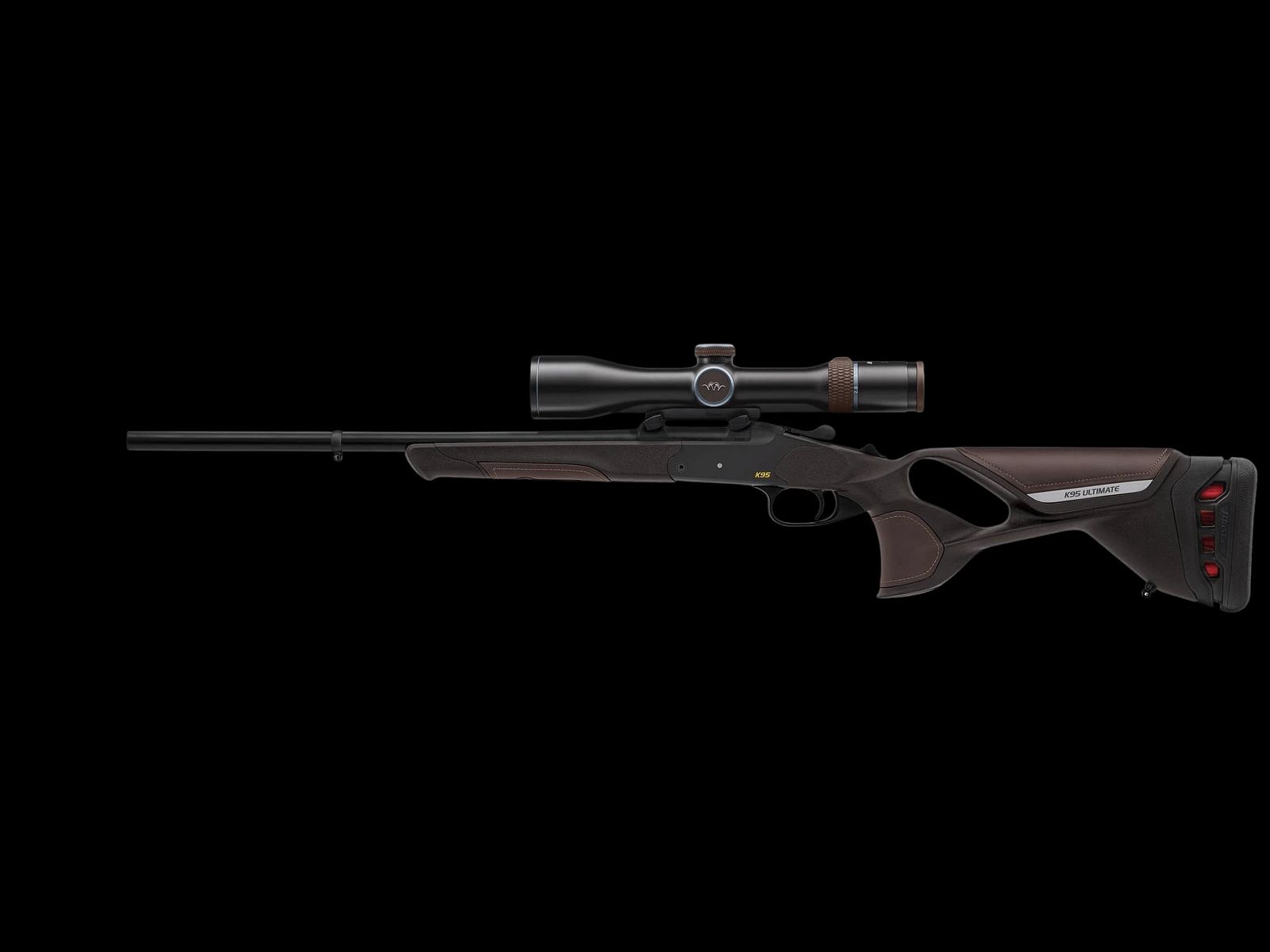 K95 Ultimate Leather im Kaliber 30-06 Spring. mit Zielfernrohr Blaser 2,8-20x50 iC inkl. Montage