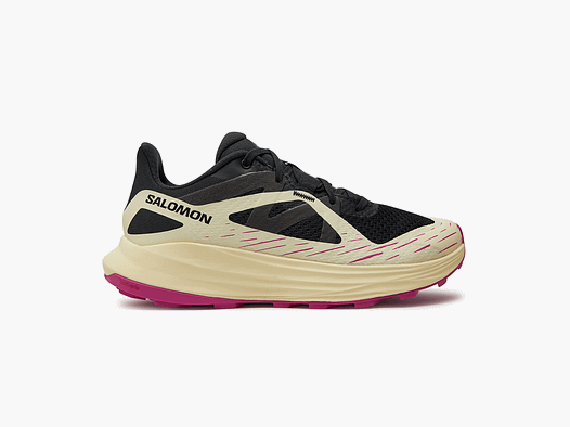 SALOMON – DAMES – ULTRA FLOW W Zwart / Transparant Geel / Roze Violet