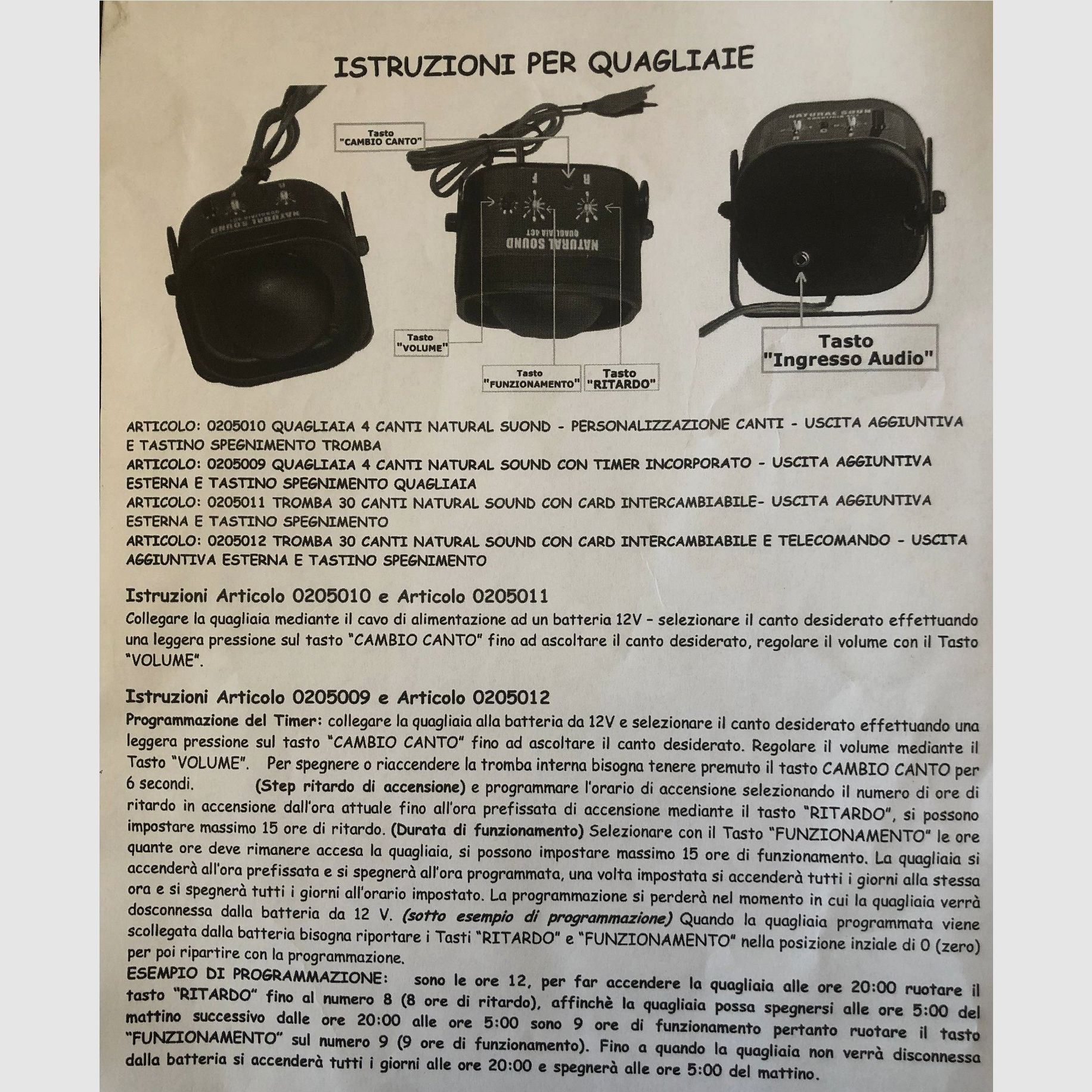 DIONISI SPORT QUAGLIAIA 4 CANTI Z TIMEREM, zdjęcie 3 z 3