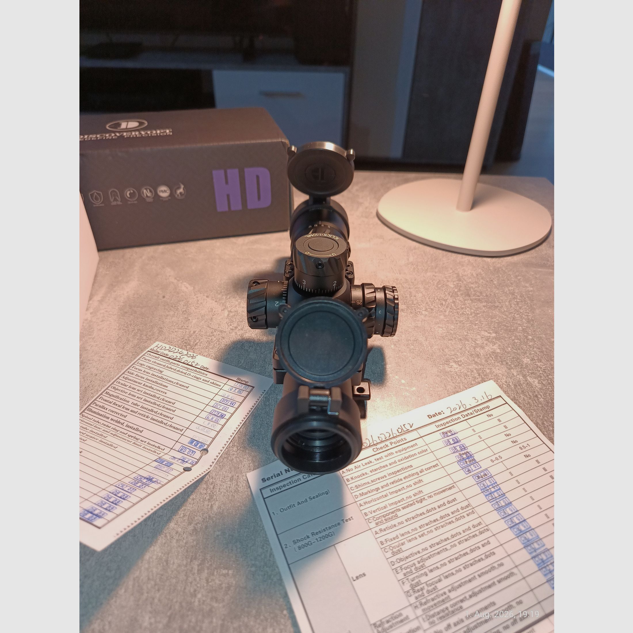 Discovery Optics HD 2-12x24 FFP z szybkozłączkami UTG