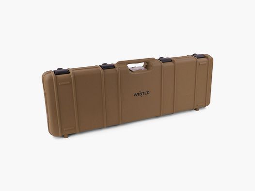 Winter geweerkoffer W10 103 cm voor 1 lang wapen - PP kunststof, 4 push-pull sloten, bumpers (Coyote)