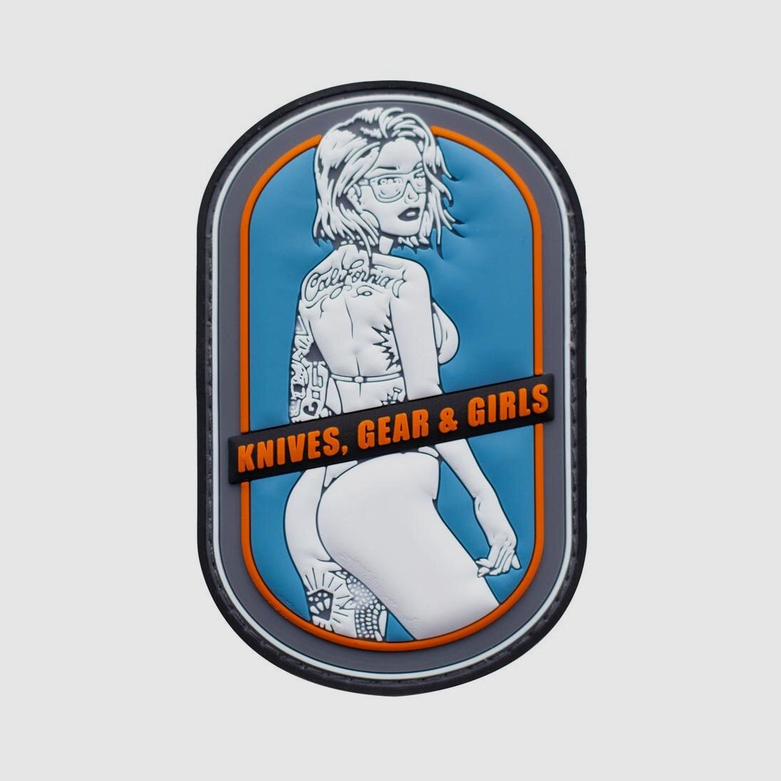 Patch in PVC della ragazza della California