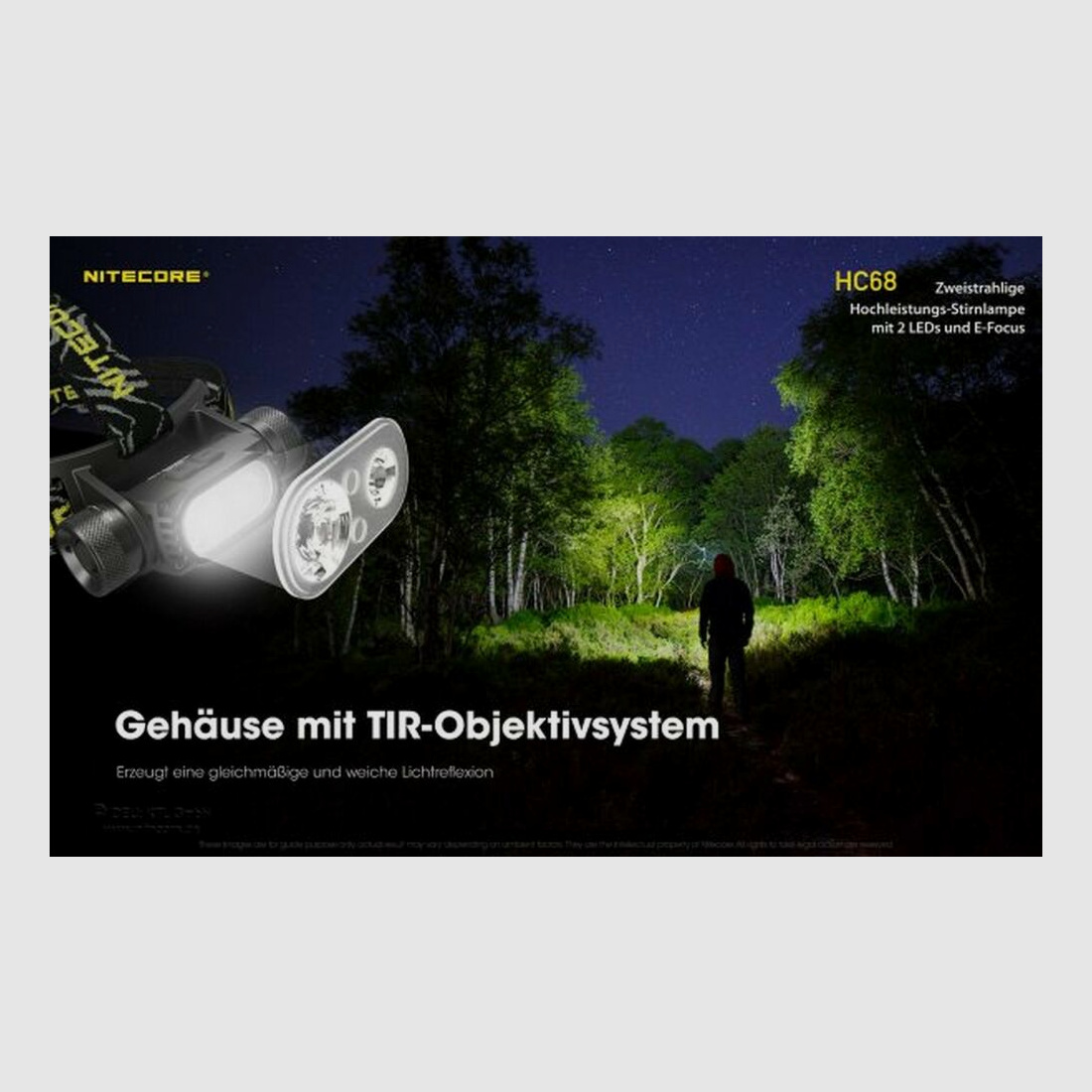 Nitecore Stirnlampe HC68