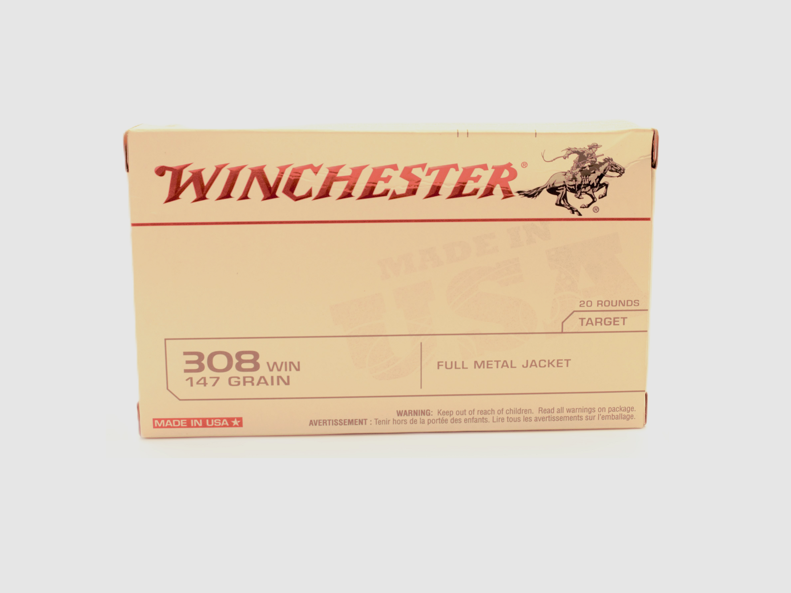 WINCHESTER 308WIN 147GR FMJ