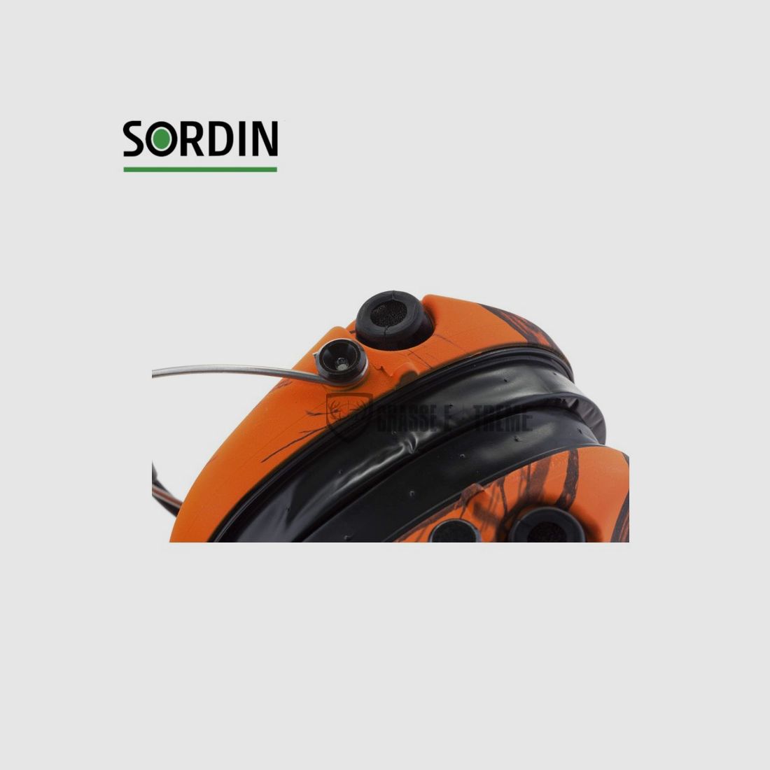 Casque Électronique SORDIN Supreme Pro Orange Camo + Led, image 6 sur 7