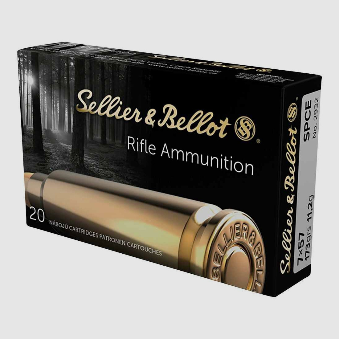 7x57 Teilmantel SPCE 11,2g/173grs. Sellier & Bellot