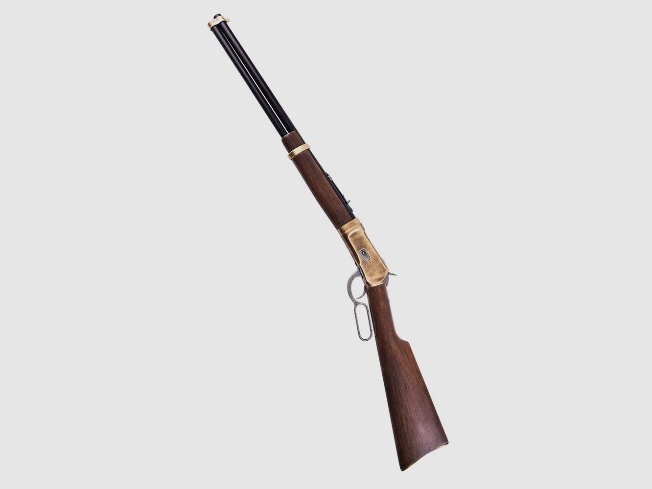 Winchester deko Karabiner 1892 mit Messingbeschlägen