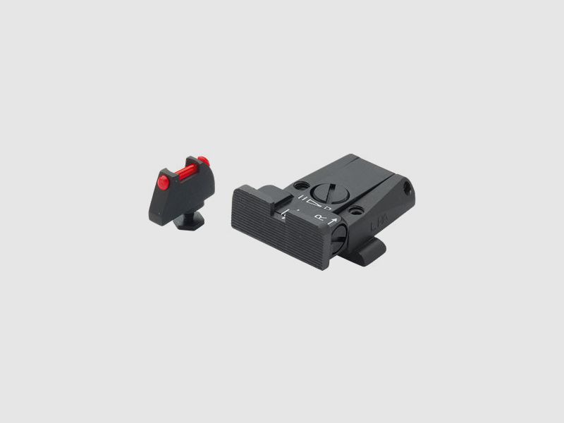 LPA SPR36GL7F Mikrometer-Visiersatz für Glock-Pistolen – Fiber-Optik