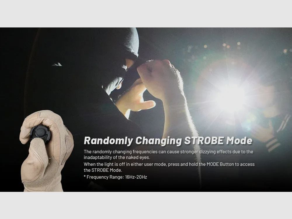 P23i zaklamp met 3000 lumen en stroboscoop, afbeelding 8 van 12