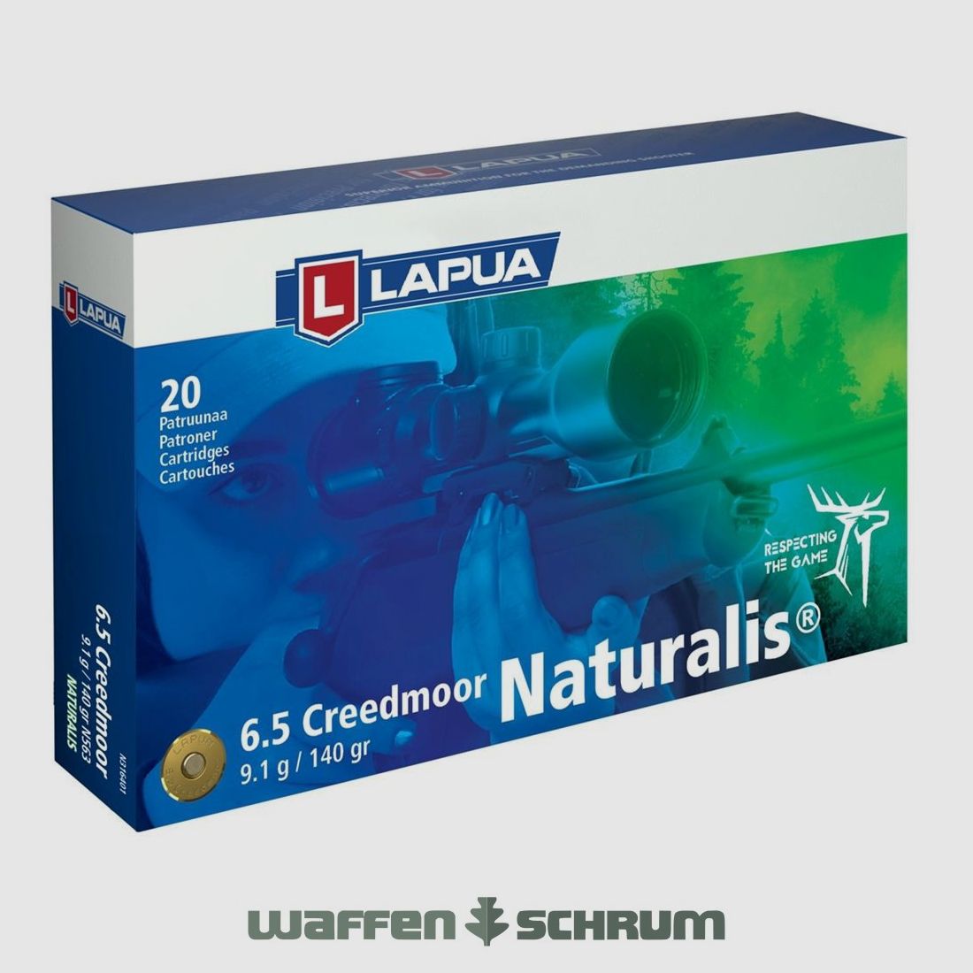 Lapua Naturalis 9,1g - 140gr. 6,5x55SE