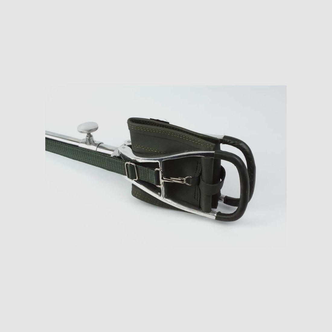 Bâton de Siège en Acier et Cuir, image 6 sur 9