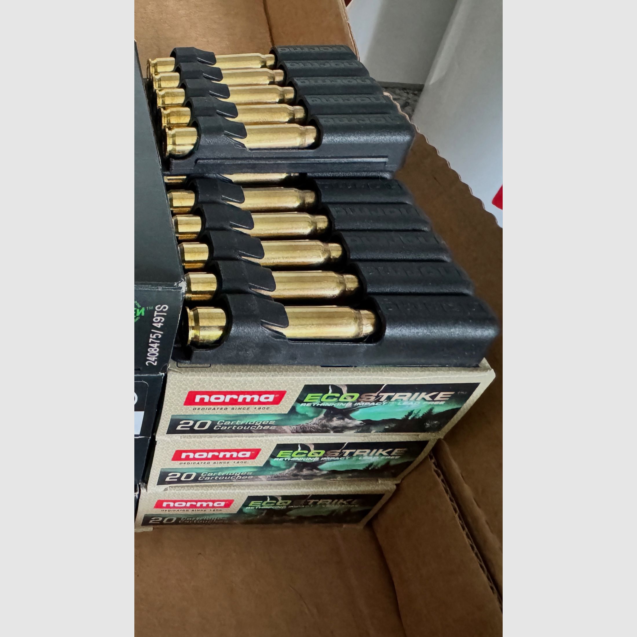 74 colpi Norma Ecostrike calibro 8x57 IS - 10,4g / 160 gr