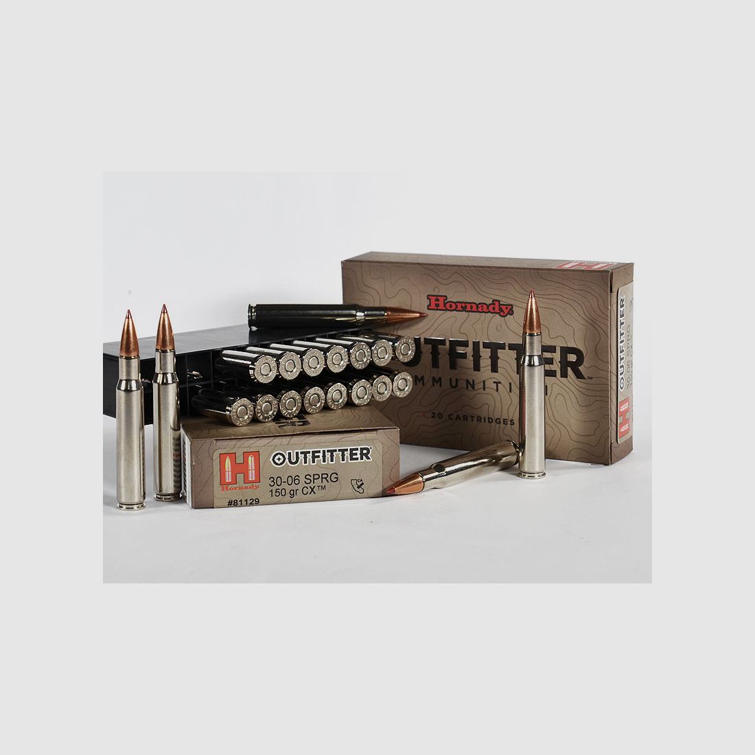 Hornady OUTFITTER CX .30-06 Spr. 150 grs 1 paquet (20 coups à 2,695 €*)