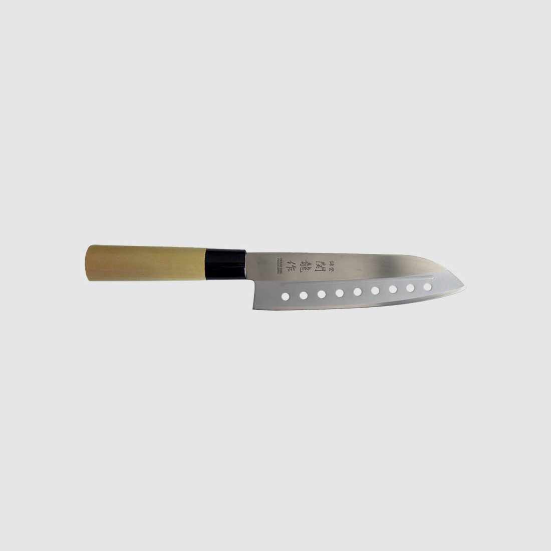 Santoku - Klinge 170Mm mit Ausbuchtungen - Griff Holz - Sekiryu - SR110