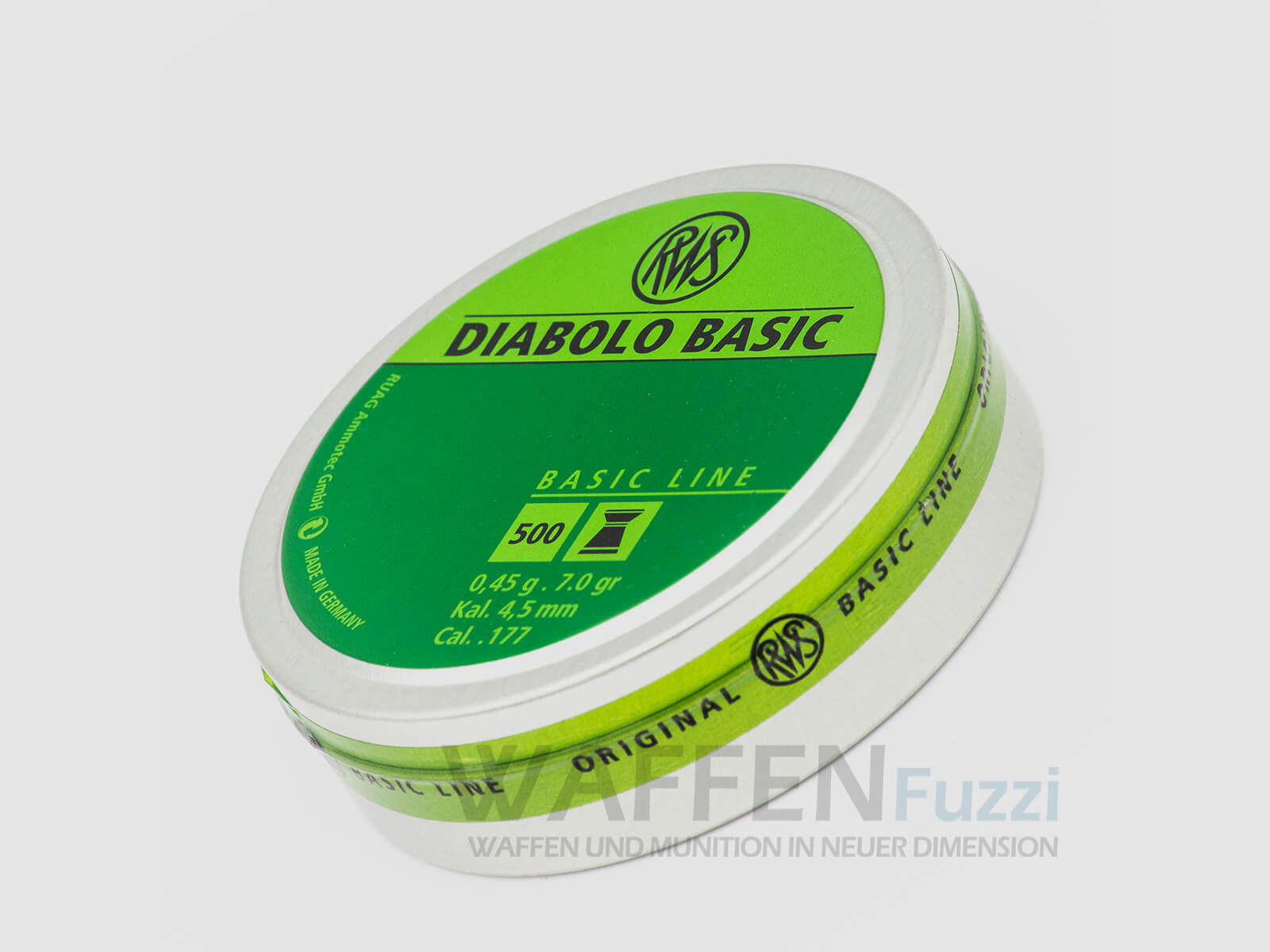 RWS Diabolo Basic Calibre 4,5mm 500 UDS