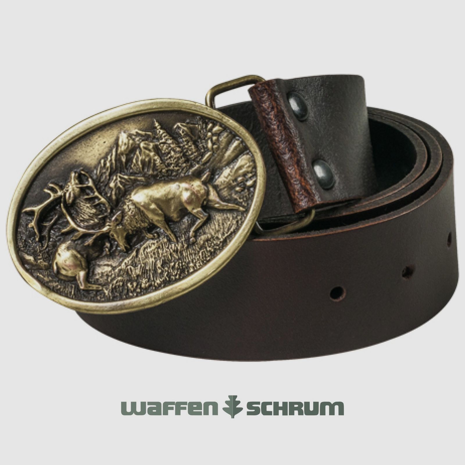 Fritzmann leather belt deer brown