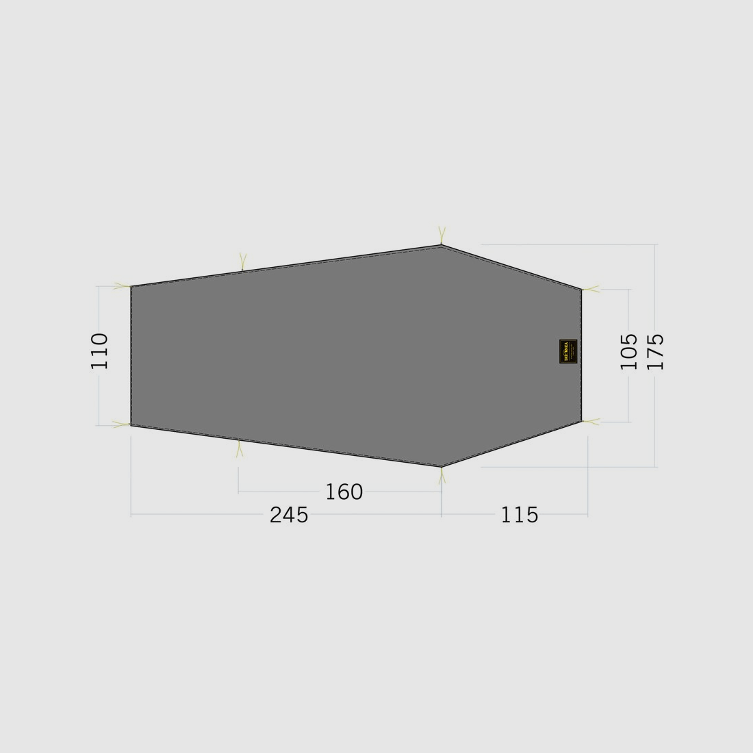 Tatonka Floor Sheet LT Gargia 3 Zeltunterlage