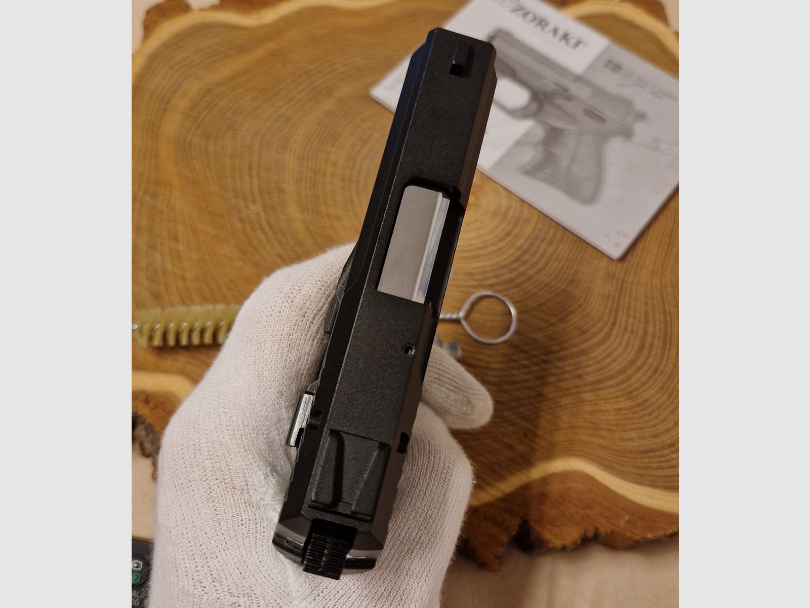 Zoraki 906, alte PTB 946 Schwarz/Chrom Kal. 9mm PAK Pistole Schreckschus komplett OVP