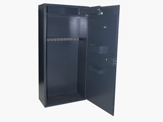 SICHERHEITSSCHRANK FÜR 12 BÜCHSEN MIT WERTSCHRANK