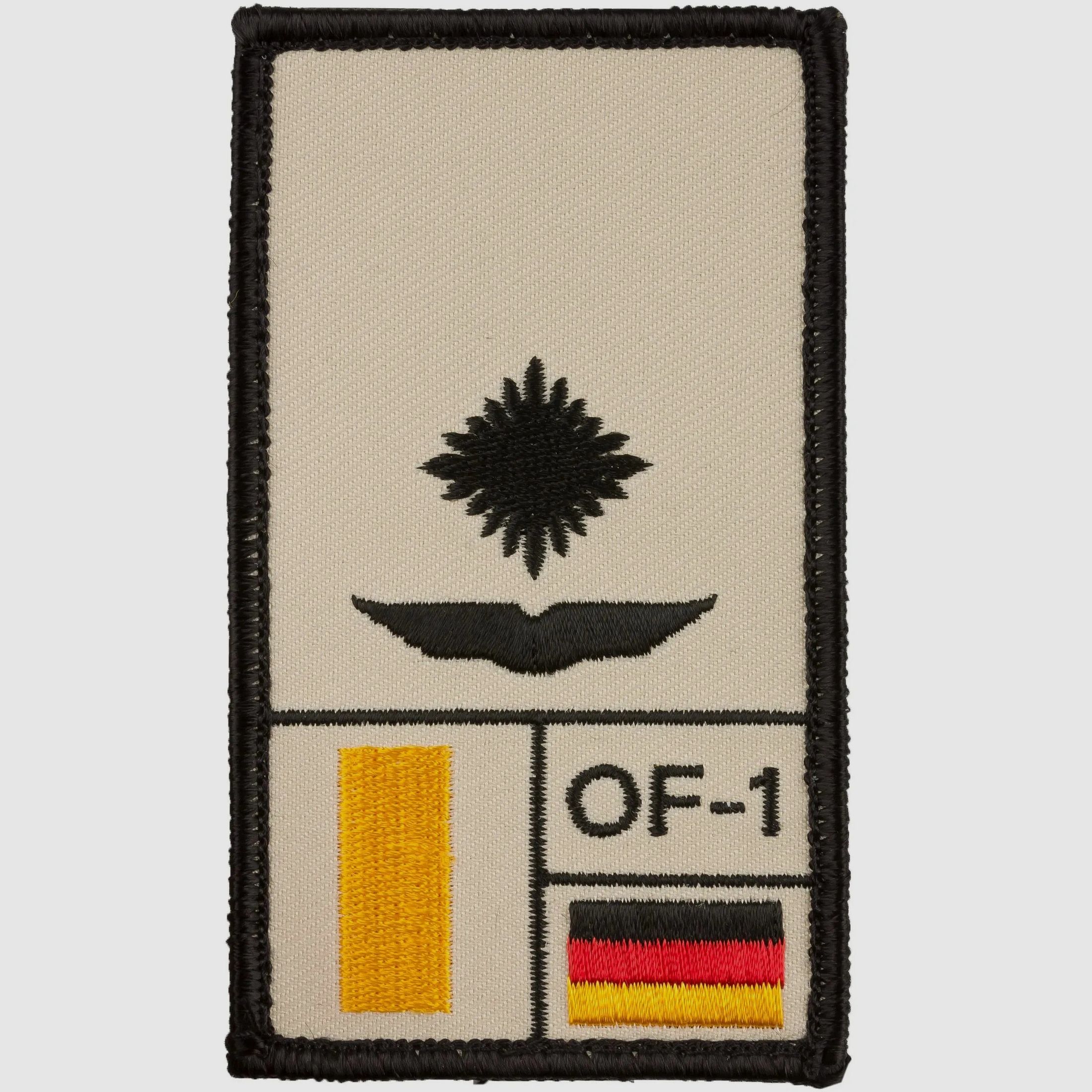 Café Viereck Café Viereck Rank Patch Leutnant Luftwaffe sand