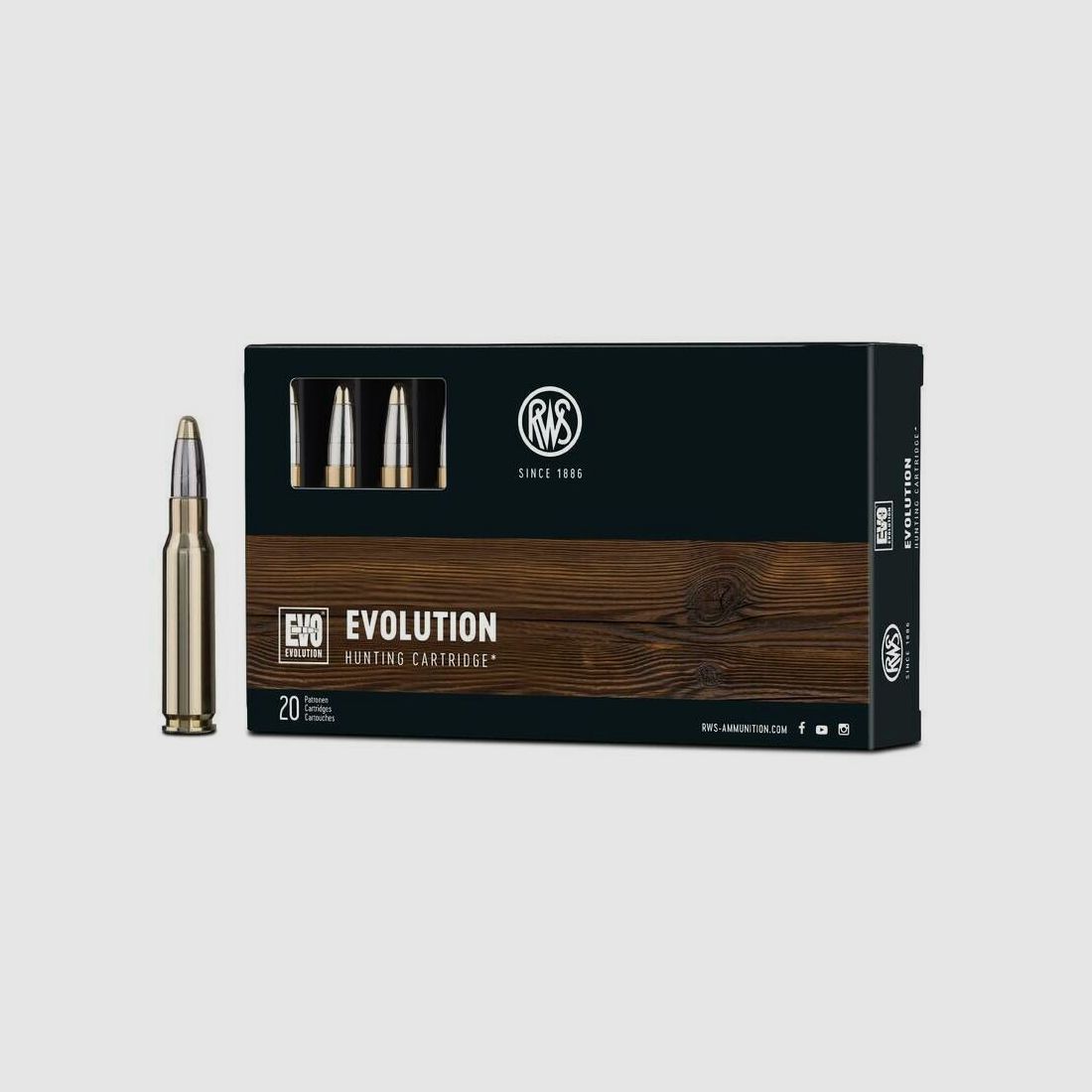RWS Evo 11,9g/184grs à20 .308 Win