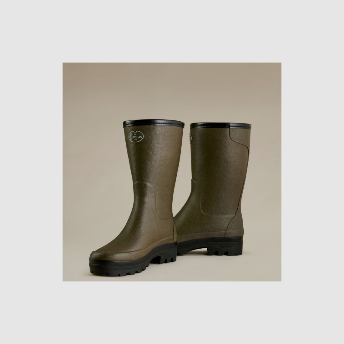 Le Chameau D-rubber boots Giverny with wool lining | green chameau, image 11 of 16
