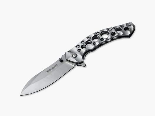 Taschenmesser Slender mit wuchtiger Drop Down Klinge Skelett-Messer